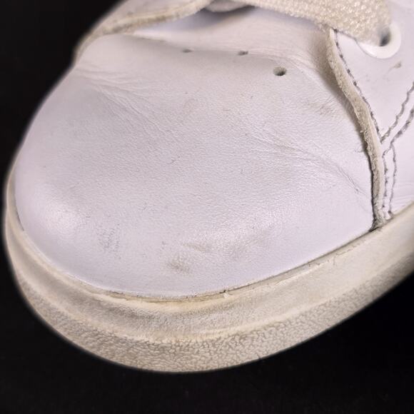 Tory Burch Womens Howell Court Sneaker Size 6.5 White Leather Snake Casual Shoe - Picture 11 of 14